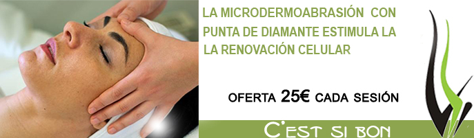 Microdermoabrasion con punta de diamante en C'est Si Bon