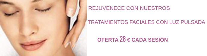 Tratamiento facial con luz pulsada en C'est Si Bon